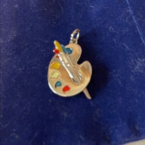 Sterling Silver Artist Palette Necklace